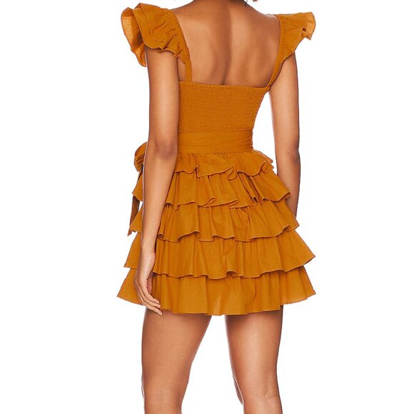 Tularosa Revolve Carlotta Mini Dress in Mustard - Picture 2 of 2